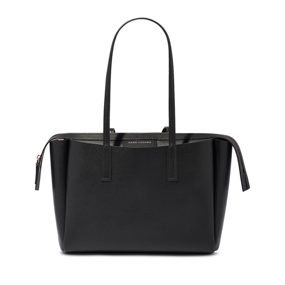 Marc Jacobs The Protege Black Leather Large Tote Laptop Bag